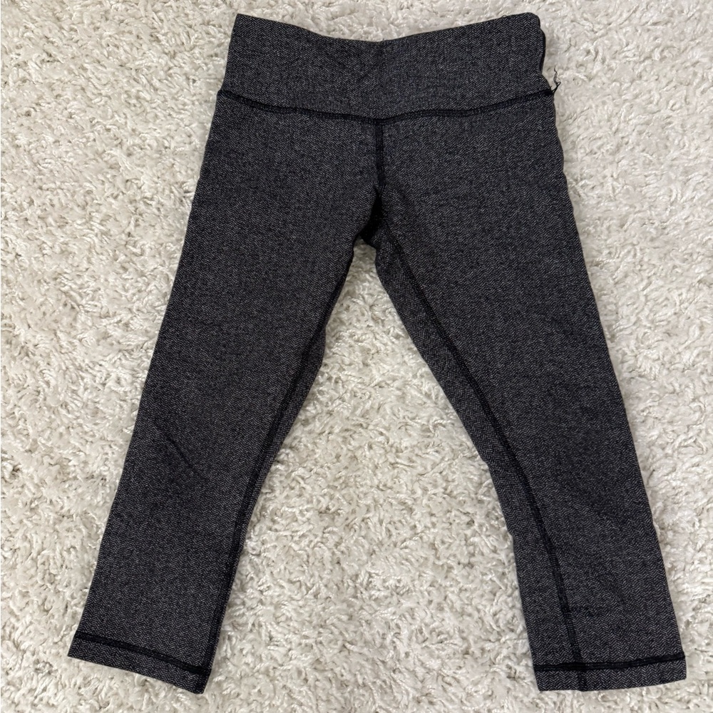 Lululemon Athletica Charcoal Herringbone Leggings